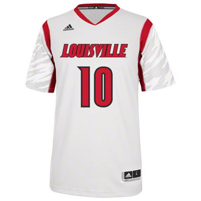 NCAA  Louisville Cardinals 10 Gorgui Dieng White College Basketball Jersey
